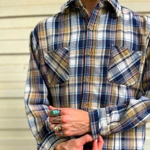 Vintage JCPenney BIG MAC flannel Men’s L super soft plaid